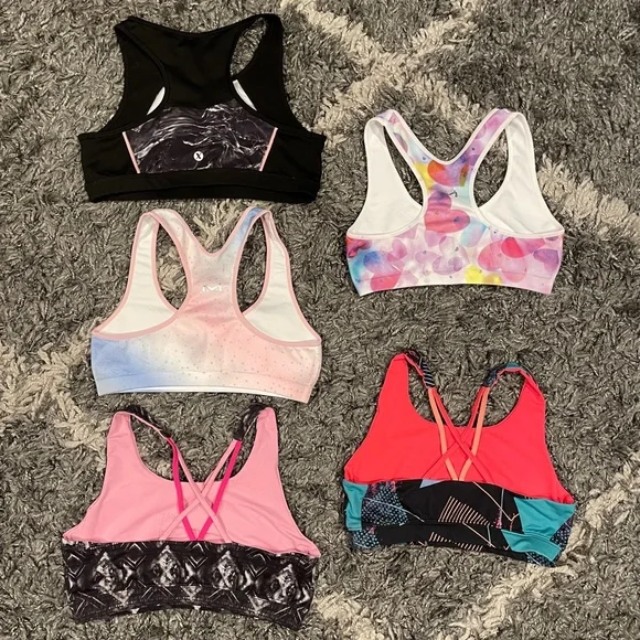Girls Activewear Bundle Sports Bras Shorts Gymnastics Dance Acro Size 10-14 - Picture 10 of 10